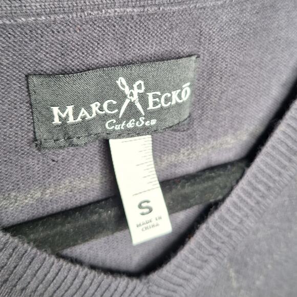 Marc Ecko Y2K Cut and Sew Argyle Sweater Vest Men's Small Preppy Academia Dapper - Picture 3 of 8